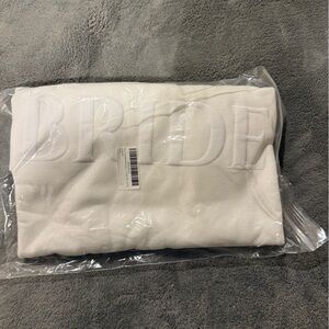 White Embossed Bride Sweatshirt